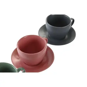 Κούπα με πιατάκι DKD Home Decor 150 ml 16x17x35 cm (x6) image-2