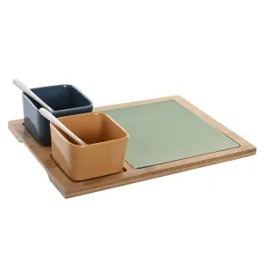 Σετ πιάτων πορσελάνης DKD Home Decor 31 x 21 x 6 cm image-0