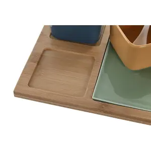 Σετ πιάτων πορσελάνης DKD Home Decor 31 x 21 x 6 cm image-3