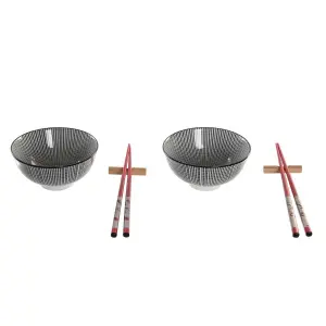 Oosterse gres sushi set DKD Home Decor 30x21x7 cm image-1