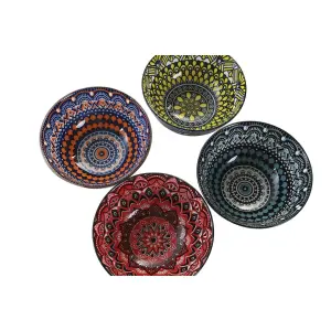 Set di sushi DKD Home Decor Multicouleur Bambou Grès Mandala Oriental 34x34x6,5 cm image-2