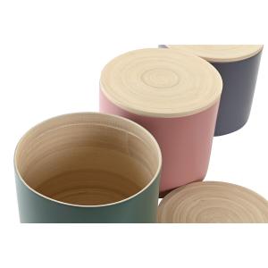 Bamboo Jar DKD Home Decor (x3)