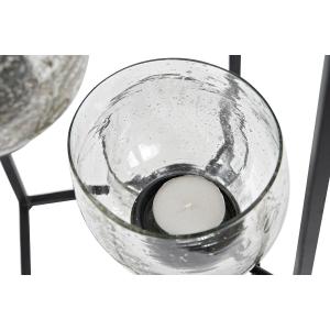 Bougeoir verre et fer DKD Home Decor image-2