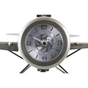 Ρολόι επιτραπέζιο αεροπλάνο από σίδερο DKD Home Decor (x2) image-5