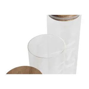 Βάζο με γραμματικά από βόρεια γυαλί DKD Home Decor Acacia 10,2x10,2x27,7 cm (x3) image-2