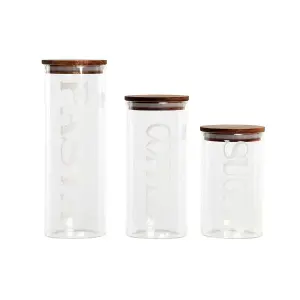 Βάζο με γραμματικά από βόρεια γυαλί DKD Home Decor Acacia 10,2x10,2x27,7 cm (x3) image-0