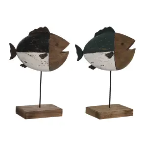 Fish figurine DKD Home Decor (x2) image-0