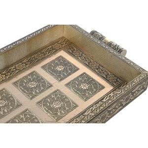Champagne tray wood metal DKD Home Decor image-1