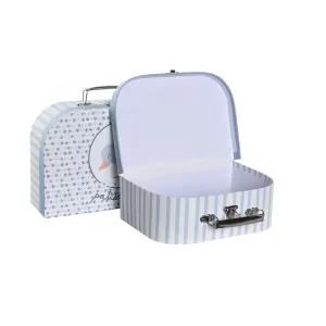 Κουτί αποθήκευσης από χαρτόνι DKD Home Decor 28x9,5x20 cm (x3) image-2