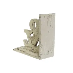 Βιβλιοστάτης από MDF ξύλο DKD Home Decor 26x12x26 cm (x2) image-1