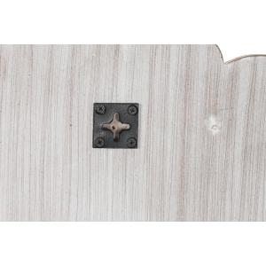 Glass wall mirror in pickled mango wood DKD Home Decor Indien image-1