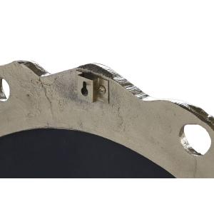 Aluminium wall mirror with mango wood DKD Home Decor image-1