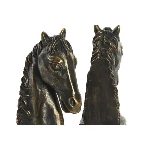 Porte-livre cheval résine DKD Home Decor 23x9x19 cm (x2) image-1
