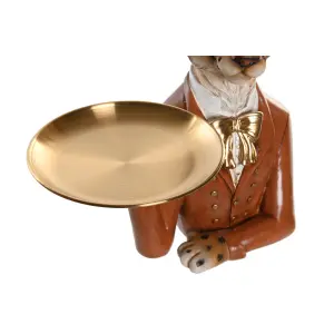 Figurita decorativa leopardo colonial DKD Home Decor 17,5x11x23,5 cm image-2