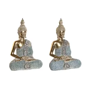 Figurine oriental décapé DKD Home Decor 23x13x34 cm (x2) image-0