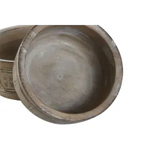 Ινδικό τραπέζι διακόσμησης DKD Home Decor 30,5x30,5x12,7 cm (x3) image-2
