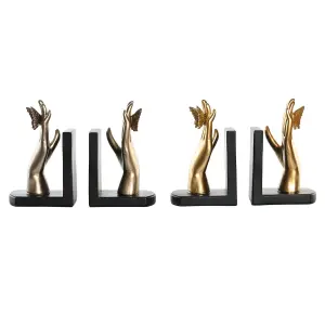 Βιβλιοστάτης από ρητίνη DKD Home Decor 22x8,5x17 cm (x2) image-0