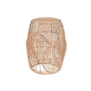 Table d'appoint en rotin DKD Home Decor image-0