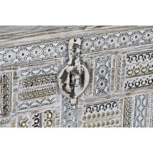 Metal and mango wood chest DKD Home Decor 80x40x45 cm image-2