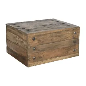 Mesa baja de pino de madera reciclada DKD Home Decor 78x59x41 cm image-1
