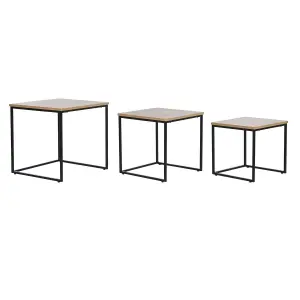 MDF side table DKD Home Decor 45x45x45 cm (x3) image-0