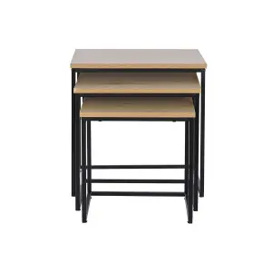 MDF side table DKD Home Decor 45x45x45 cm (x3) image-2