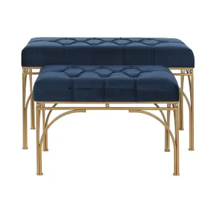 Metal bench DKD Home Decor (x2) image-1