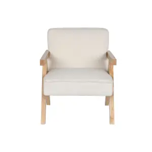 Polyester wood armchair DKD Home Decor 64x66x79 cm image-0