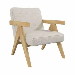 Polyester wood armchair DKD Home Decor 64x66x79 cm image-1