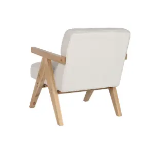 Polyester wood armchair DKD Home Decor 64x66x79 cm image-3