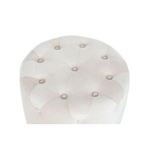 Velvet MDF wood pouf DKD Home Decor 60x60x54 cm (x3) image-3