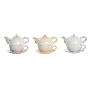 Theepot van dolomiet DKD Home Decor (x3) image-0
