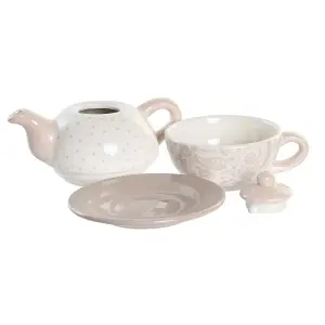 Theepot van dolomiet DKD Home Decor (x3) image-1