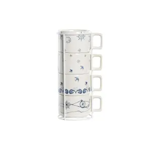 Κούπα καφέ μεταλλική δολομίτη DKD Home Decor (x4) image-1