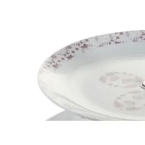 Καλάθι φρούτων από πορσελάνη και μέταλλο DKD Home Decor image-1
