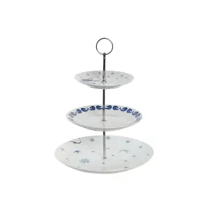 Καλάθι φρούτων από πορσελάνη και μέταλλο DKD Home Decor image-0
