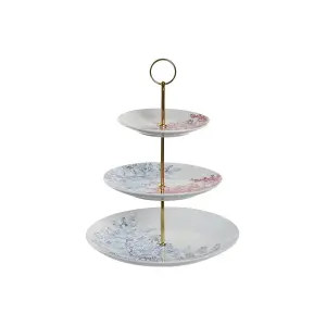Καλάθι φρούτων από πορσελάνη και μέταλλο DKD Home Decor image-0