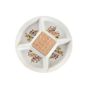 Stel porcelæn cottage huse DKD Home Decor 23,5x23,5x7 cm image-1