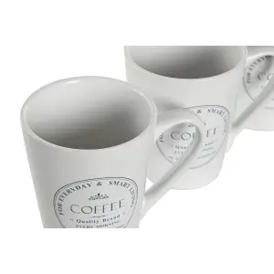 Φλιτζάνι με πιατάκι από μεταλλικό πηλό DKD Home Decor 300 ml 14x14x31 cm 12,5x9,5x10,5 cm (x5) image-2
