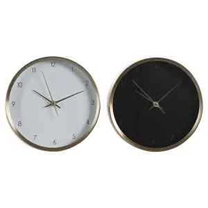 Ρολόι τραπεζιού από αλουμίνιο DKD Home Decor (x2) image-0