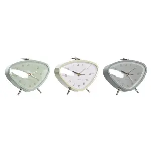 Zegar budzik wykonany z metalu i PVC styl vintage DKD Home Decor 11,5x4x10 cm (x3) image-0