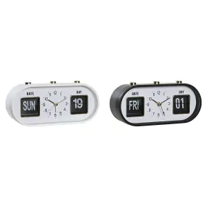 Ρολόι ξυπνητήρι PVC DKD Home Decor 20x6x9,5 cm (x2) image-0