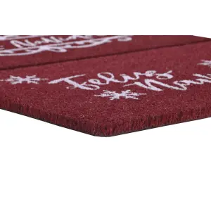 Welcome mat in PVC with coconut fibers DKD Home Decor 60x40x1,5 cm (x2) image-1