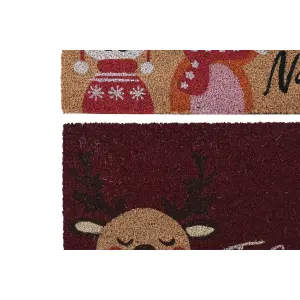 Dørmatte PVC kokosfibre DKD Home Decor 60x40x1,5 cm (x2) image-2