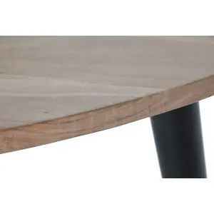 Μεταλλικό τραπεζάκι σαλονιού από ακακία DKD Home Decor 90x90x76 cm image-2