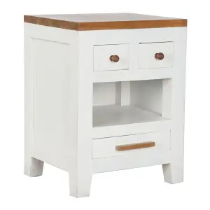 Acacia mango wood bedside table DKD Home Decor 45x40x60 cm image-0