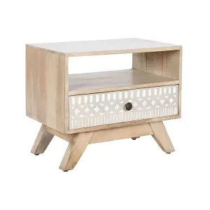 Mango wood bedside table DKD Home Decor image-1