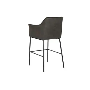 Μεταλλική σκαμνί DKD Home Decor 59x60x107 cm image-2