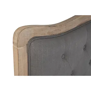 Kopfteil aus Gummibaumholz und Leinen DKD Home Decor 160x10x120 cm image-1