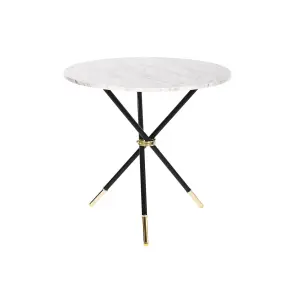 Metal wood mdf side table DKD Home Decor